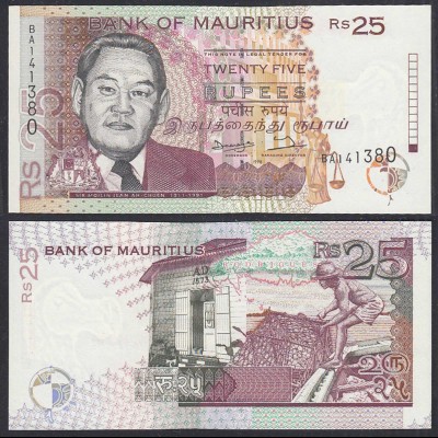 Mauritius - 25 Rupees Banknote (1998) Pick 42 UNC (1) (29463