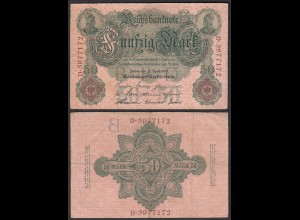 Reichsbanknote 50 Mark 1910 Ro 42 Pick 41 B/D F (4) (29487