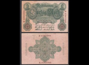 Reichsbanknote 50 Mark 1910 Ro 42 Pick 41 T/A F (4) (29490