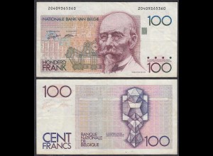 Belgien - Belgium 100 Francs Banknote (1982/1994) Pick 142 - VF (3) (29559