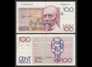 Belgien - Belgium 100 Francs Banknote (1982/1994) Pick 142 - F (4) (29561