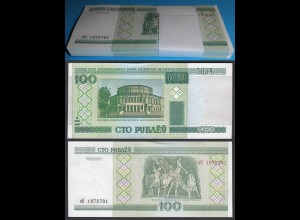Weißrussland - Belarus 100 Rubel 2000 UNC Pick Nr. 26a - BUNDLE á 100 Stück