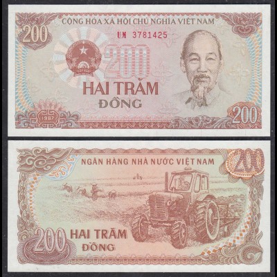 Vietnam 200 Dong 1987 Pick 100a UNC (1) (29774