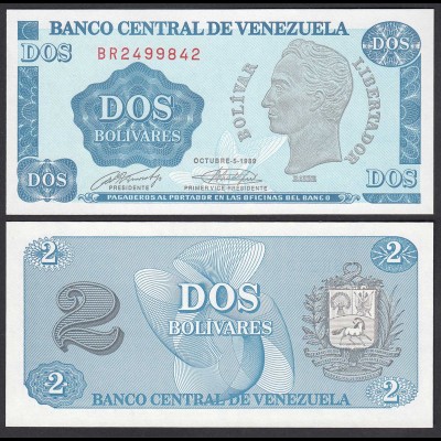 Venezuela 2 Bolivares 1989 Pick 69 UNC (1) (29745