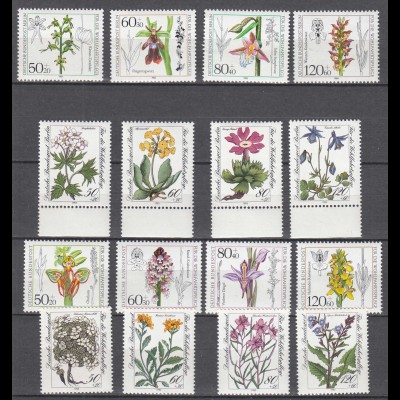 Germany BRD Berlin nice stamp Lot MNH Various flowers sets (65496