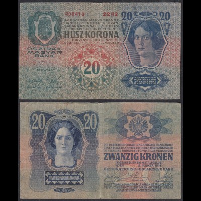 Österreich - Austria 20 Kronen 1913 Pick 13 F (4) (29792