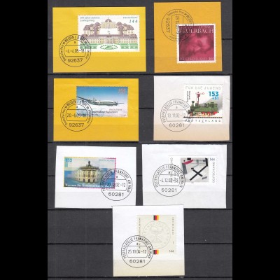 GERMANY BRD Nice Lot of Letter pieces with beautiful postmarks (65498