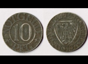 Boppard 10 Pfennig Notgeld 1919 Zink Funck 53,2 (R936