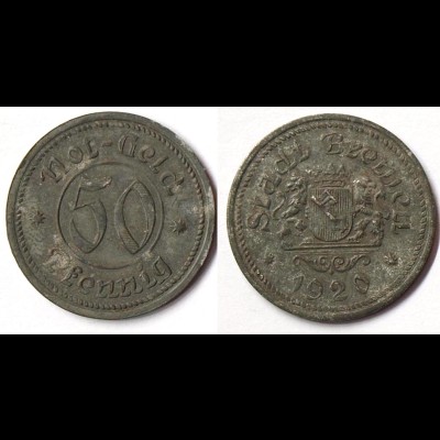 Bremen 50 Pfennig Notgeld 1920 Zink Funck 58.2 (R949