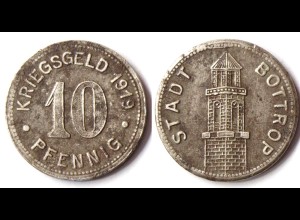 BOTTROP 10 Pfennig Notgeld Kriegsgeld 1919 Eisen Funck 54.4a (R941