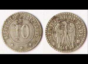 Arnstadt 10 Pfennig Notgeld Kleingeldersatz o.Jahr 1918 Eisen Funck 20.2a (R882