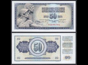 JUGOSLAWIEN - YUGOSLAVIA 50 Dinara 1968 Pick 83b UNC (1) (29979