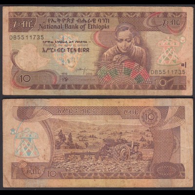 Äthiopien - Ethiopia 10 Birr (2006) Banknote Pick 48d F (4) (25135