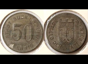 Buer (Gelsenkirchen) 50 Pfennig 1919 Notgeld Zink Funk 64.4 (n724
