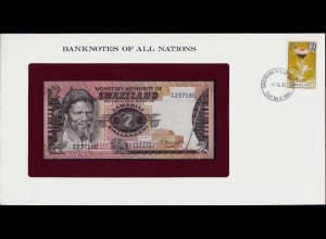 SWASILAND - SWAZILAND 2 Emalangeni (1944) UNC Pick 2a Banknotes of all Nations