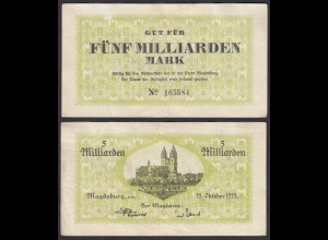 Stadt Magdeburg 5 Milliarden 25.Oktober 1923 Gutschein/Notgeld (30091