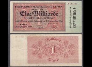 1 Milliarde Mark 1923 Friedrich Krupp Gutschein Notgeld Essen (30100