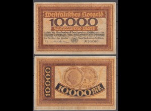 PROVINZ WESTFALEN Münster 10000 10.000 Mark 1923 Notgeld 6-stellig (30112