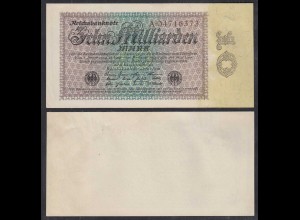 Ro 113a 10 Milliarden Mark Banknote 1923 Pick 116 XF (2) Serie A (30055