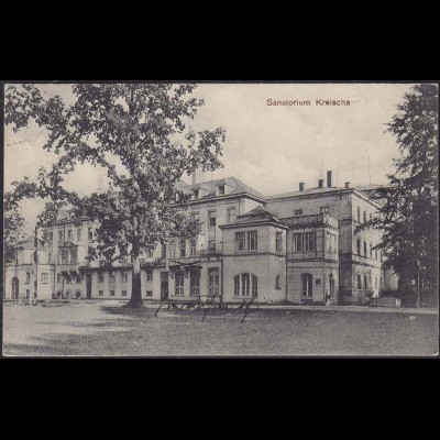 AK Kreischa Sanatorium 1928 gelaufen nach Frankenberg (12558