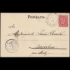 AK 4 Jahreszeiten WINTER 1901 gelaufen aus Luxemburg (12380