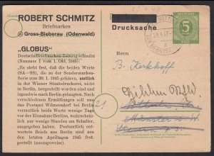 All.Besatzung Nottuln 29.4.1947 Ganzsache mit Briefmarken Preisliste (17468