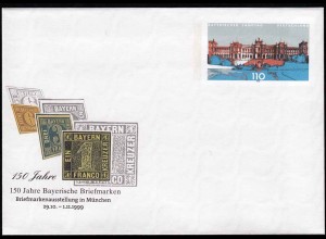 Ganzsache 1999 UMSCHLAG 150 Jahre Bayern Briefmarken Bundesrepublik USo 11(14468