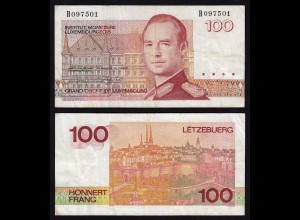 Luxemburg - Luxembourg 100 Francs Banknote 1986 Pick 58a VF (3) (16236