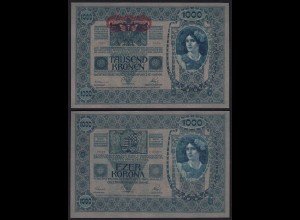 Österreich - Austria 1000 1.000 Kronen 1902 (1919) Pick 57 aUNC (1-) (20142