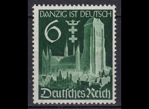3. Reich WW2 1939 Mi. 714 ** MNH Danzig Marienkirche (19914