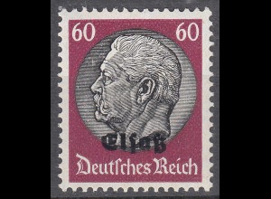 Deutsche Besetzung 2.WK Elsass 60 Pfennig Mi. 14 ** MNH (30204