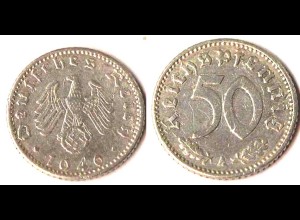 Jäger 372 - Deutsches Reich 50 Reichspfennig 1940 A (729