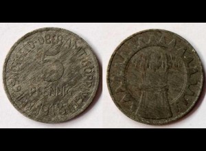 Göppingen 5 Pfennig Notgeld 1918 Notgeld war money zinc (r1069