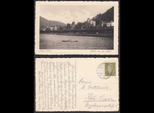 AK Bad Ems 1932 Partie an der Lahn gelaufen nach Köln-Nippes (30447