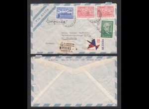 Argentinien - Argentina 1951 R-Brief nach Wiesbaden (30518