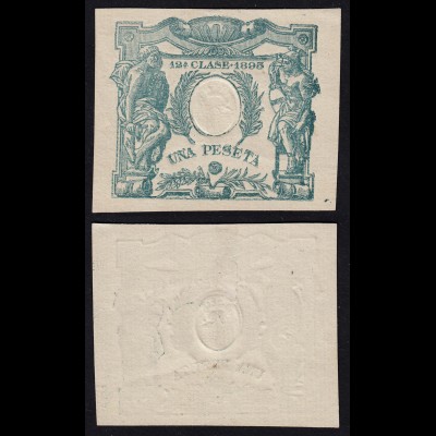 Spanien - Spain 1 Peseta Banknote 1895 XF (17558