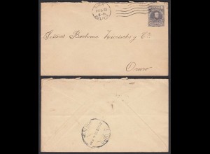 Bolivien 1921 Ganzsachen Umschlag aus SUCR nach Oruro (30612