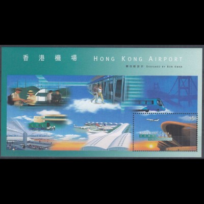 Hong Kong - Hongkong 1998 Block 59 ** Eröffnung des Flughafens (30704