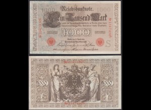 Ros 45g 1000 Mark Reichsbanknote 21.4.1910 XF (2) Pick 44b Udr S Serie L (26628