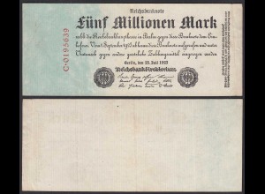 Ros. 94 Pick 95 Reichsbanknote - 5 Millionen Mark 1923 Serie C XF (2) (30798
