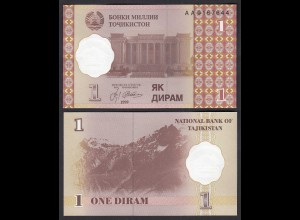 Tadschikistan - Tajikistan 1 Diram 1999 Pick 10a UNC (1) (30860
