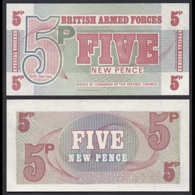 UK BRITISH ARMED FORCES 5 Pence 6th Series UNC (1) (30864
