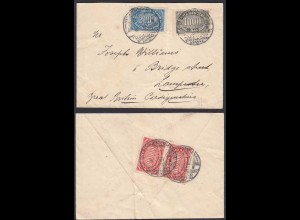 DR Deutsches Reich schöner Infla Brief 1923 (21672