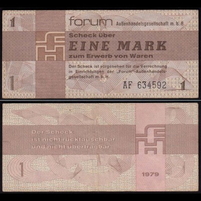 DDR Forumscheck 1 Mark 1979 Ros. 368a F/VF (3/4) (15329