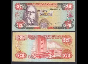 JAMAIKA - JAMAICA 20 Dollars Banknote 1995 Pick 72e fast VF (3) (31042