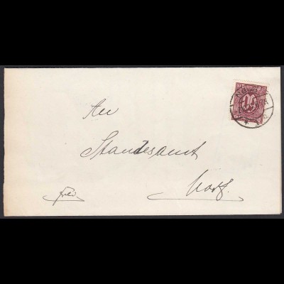 Neuss 1921 Gerichtsbrief Dienstbrief Standesamt (21706