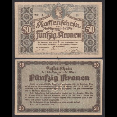 Österreich - Austria 50 Kronen 1918 Stadtgemeinde Wien (31066