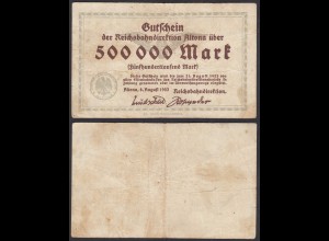Reichsbahn-Direktion Altona 500-tausend Mark 1923 (31077