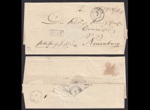 SCHWETZ K2 alter Umschlag nach NEUENBURG mit Briefträgerstempel (31001