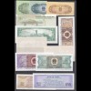 China - Lot mit 12 Stück Banknoten meist in Bankfrischer Erhaltung (31093